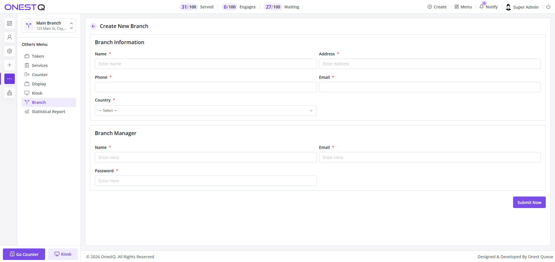 Create branch